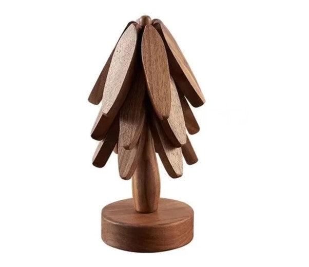 Liva Handmade Set of Wooden Coasters and Mats