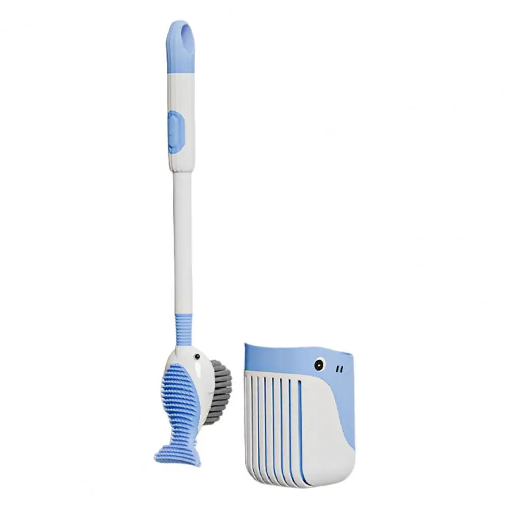 AquaScrub - Fish-Shaped Toilet Brush with Hygienic Holder