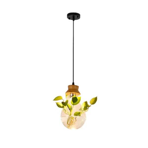 BotanicaGlow – Hanging Glass Planter Pendant Lights
