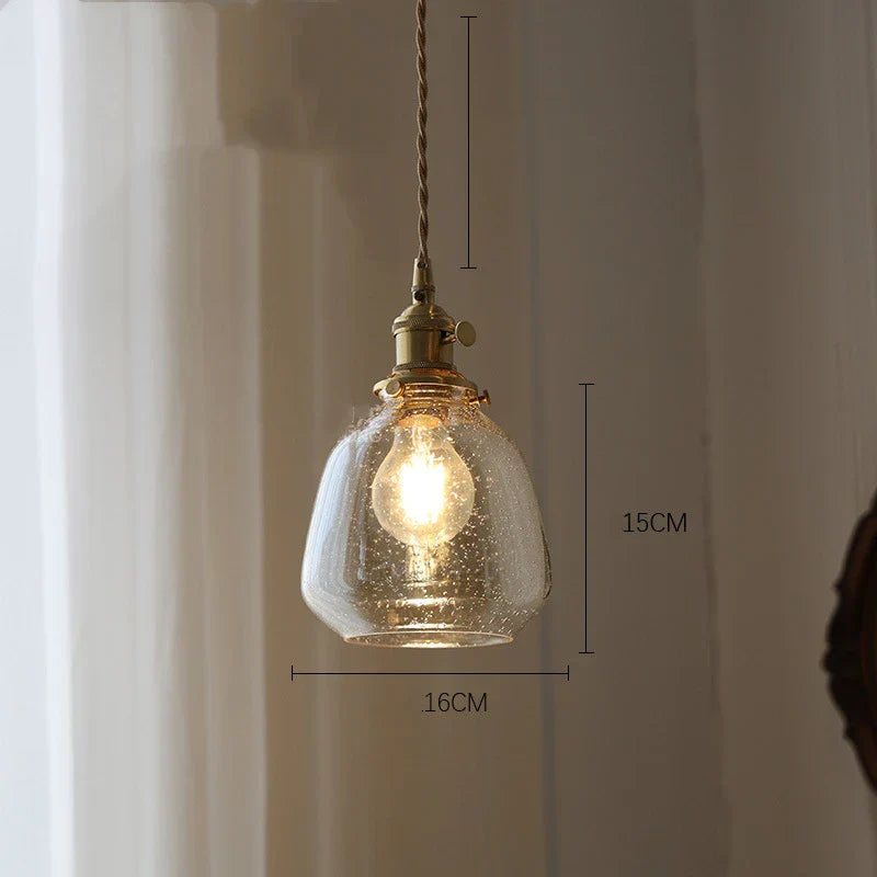 LumiElegance – Vintage Glass Pendant Light