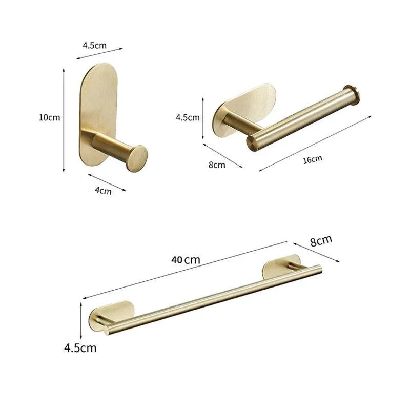 GoldenLuxe - Non-Drilling Bathroom Accessory Set