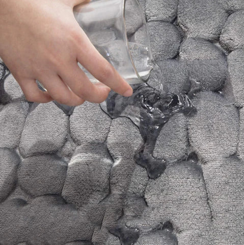 CloudPebble - Plush Pebble-Textured Memory Foam Bath Mat