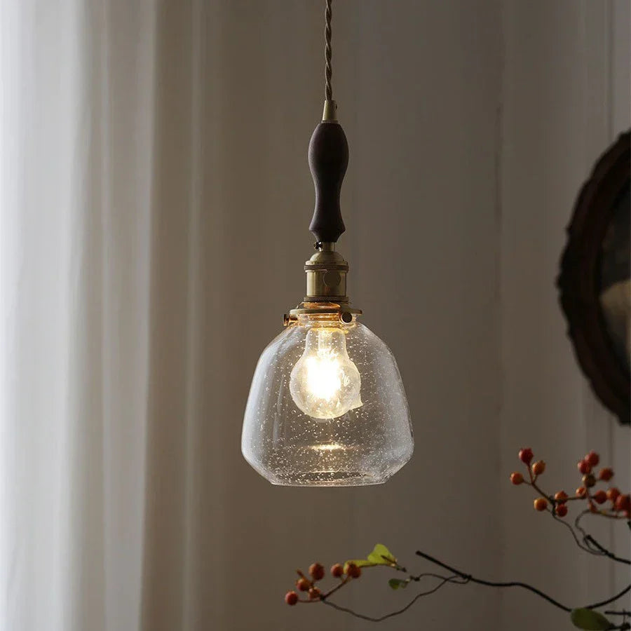 LumiElegance – Vintage Glass Pendant Light