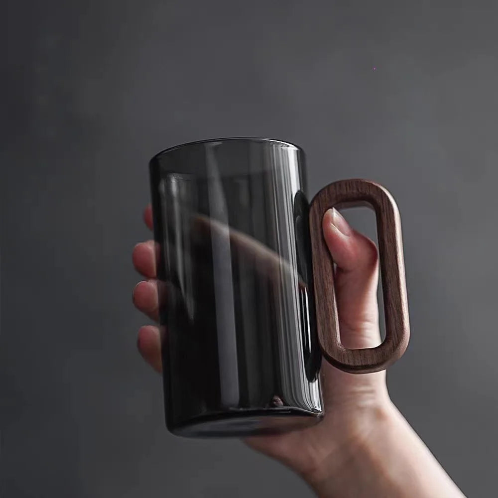 LuxeBrew- Modern Elegance Glass Mug