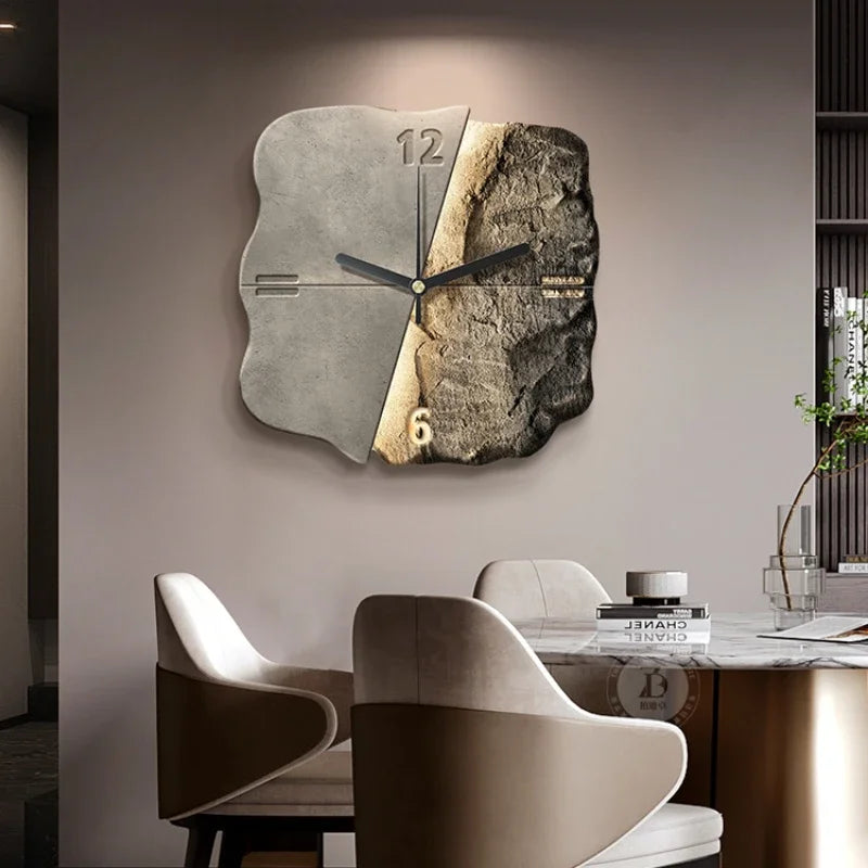 EternaSculptural - Modern Abstract Stone Wall Clock