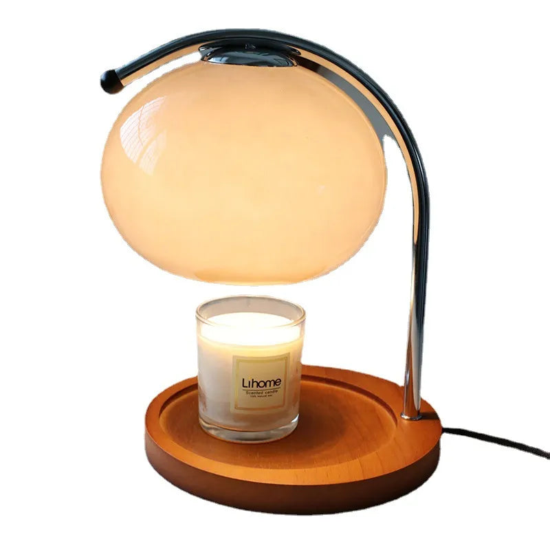 LumiGlow Glass Candle Warmer Lamp – Elegant & Cozy Home Ambiance