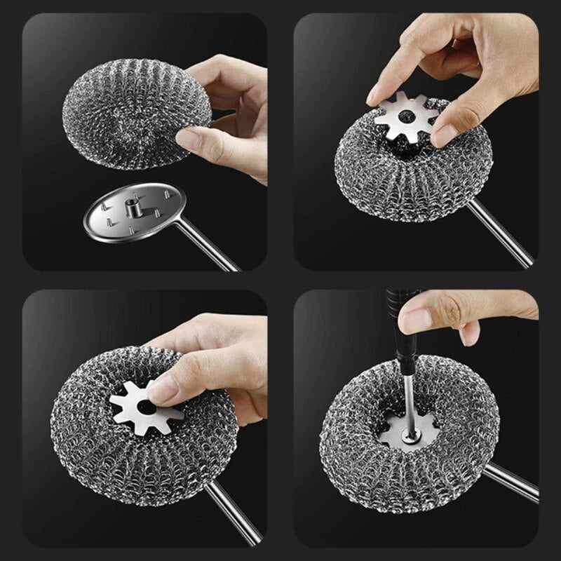 ScrubEase - Long-Handle Pan Cleaning Brush
