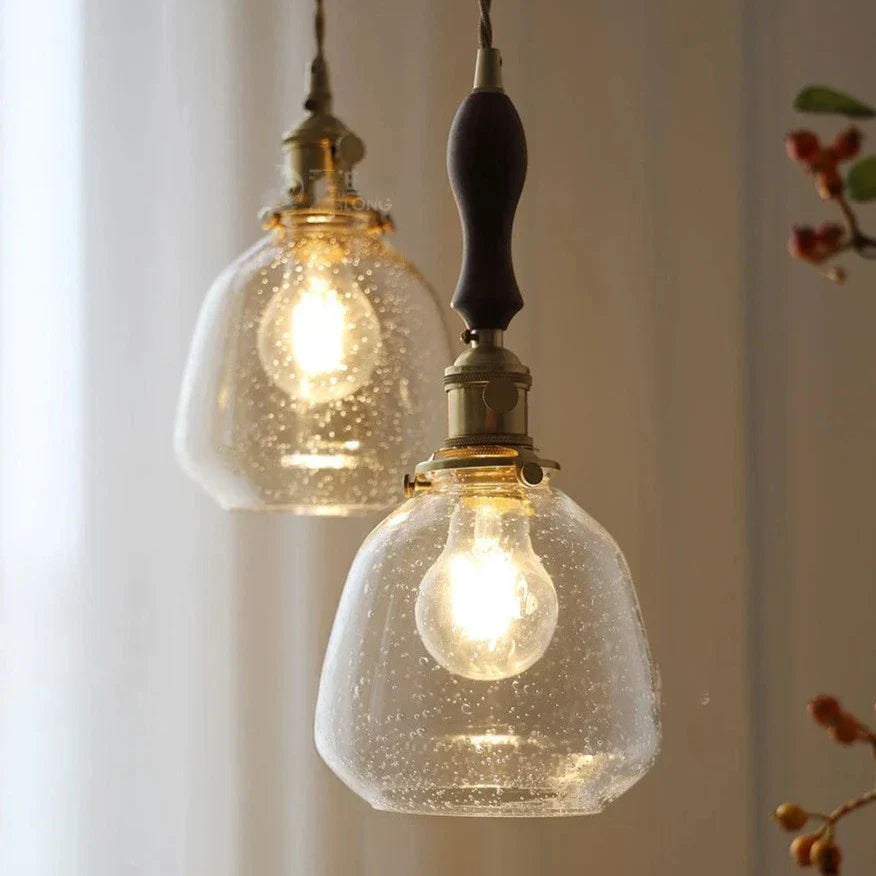 LumiElegance – Vintage Glass Pendant Light
