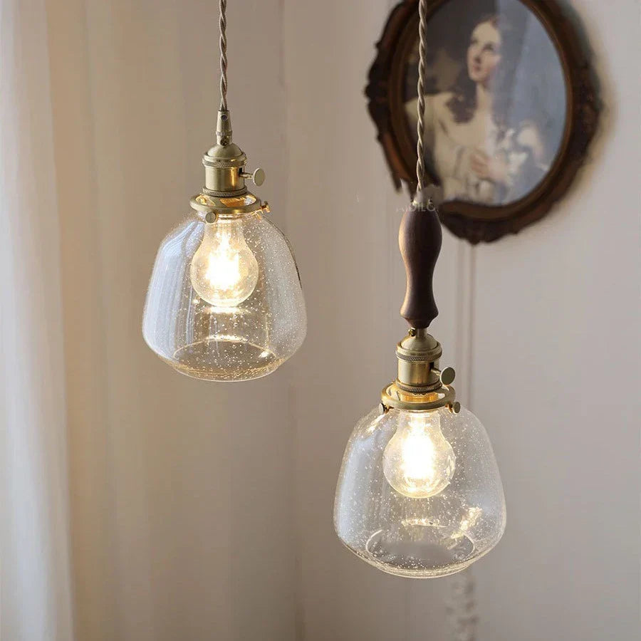 LumiElegance – Vintage Glass Pendant Light
