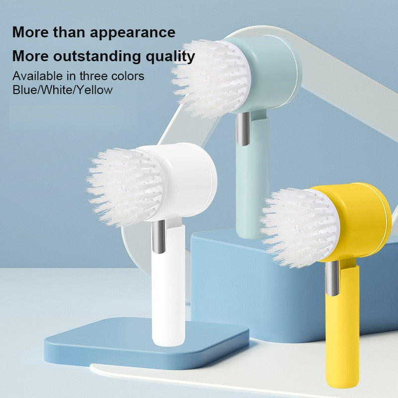 PowerScrub - Cordless Electric Cleaning Brush with Interchangeable Heads