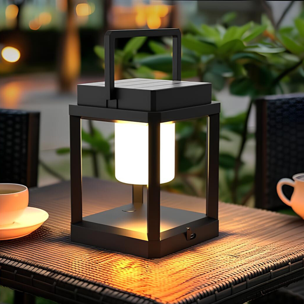 Lyssol Portable Solar Lamp with Adjustable Outdoor Lighting