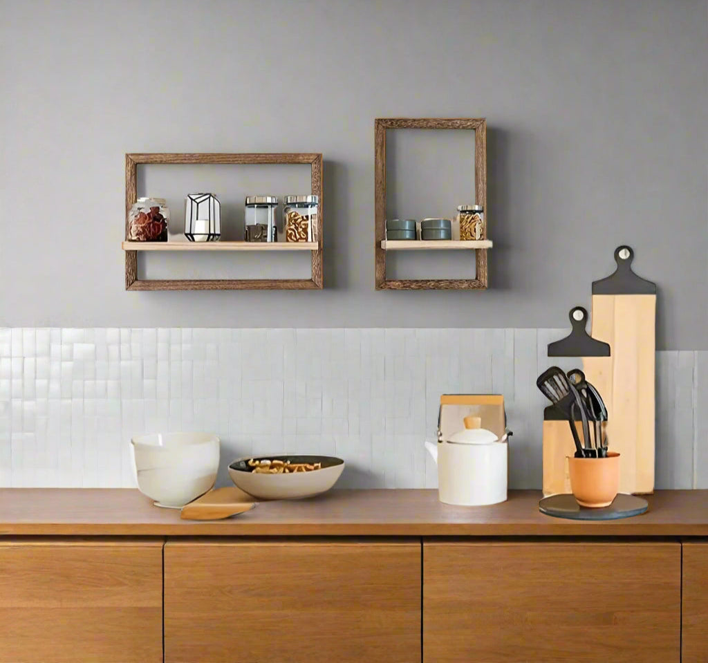 UrbanEdge- Industrial Floating Wall Shelves