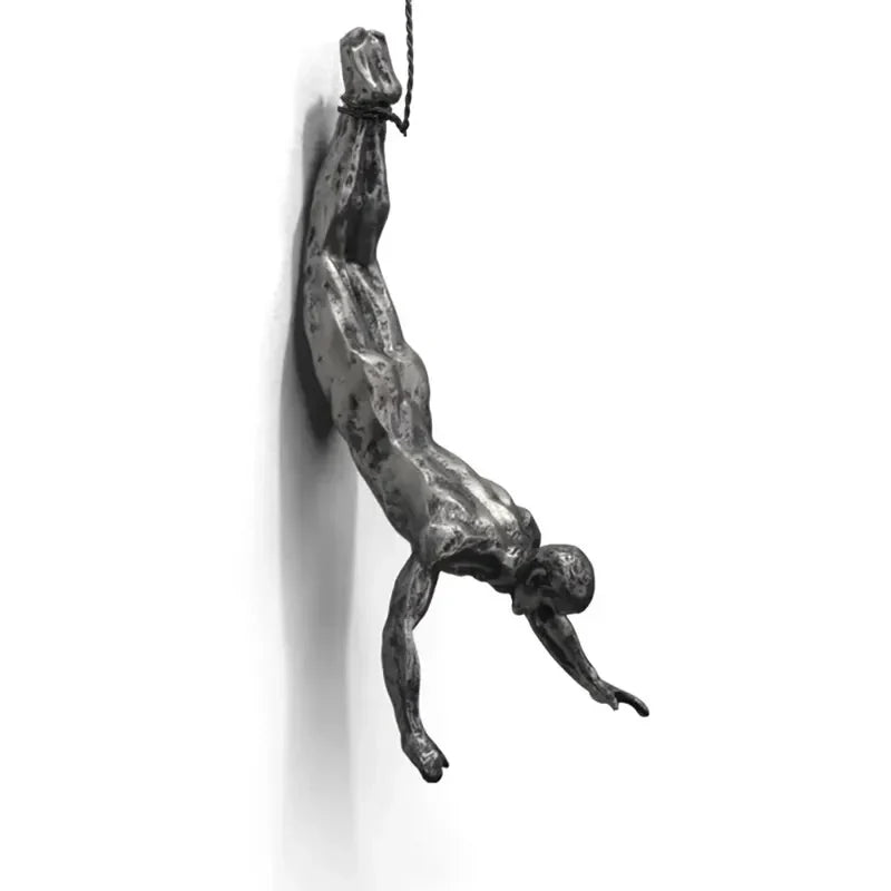 Elevate Climbing Man Wall Decor Set – Modern 3D Art for Unique Interiors