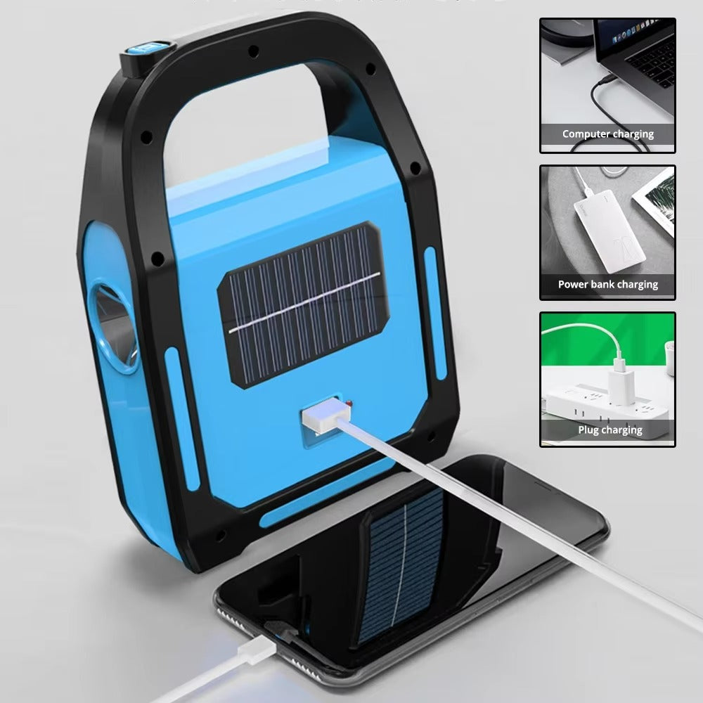 Portable LED Light & Power Bank | Emergency Charger for Outdoor Adventures
