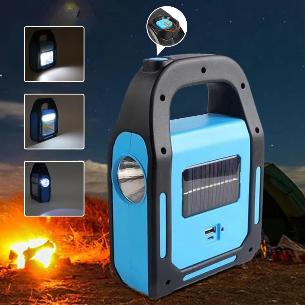 Portable LED Light & Power Bank | Emergency Charger for Outdoor Adventures