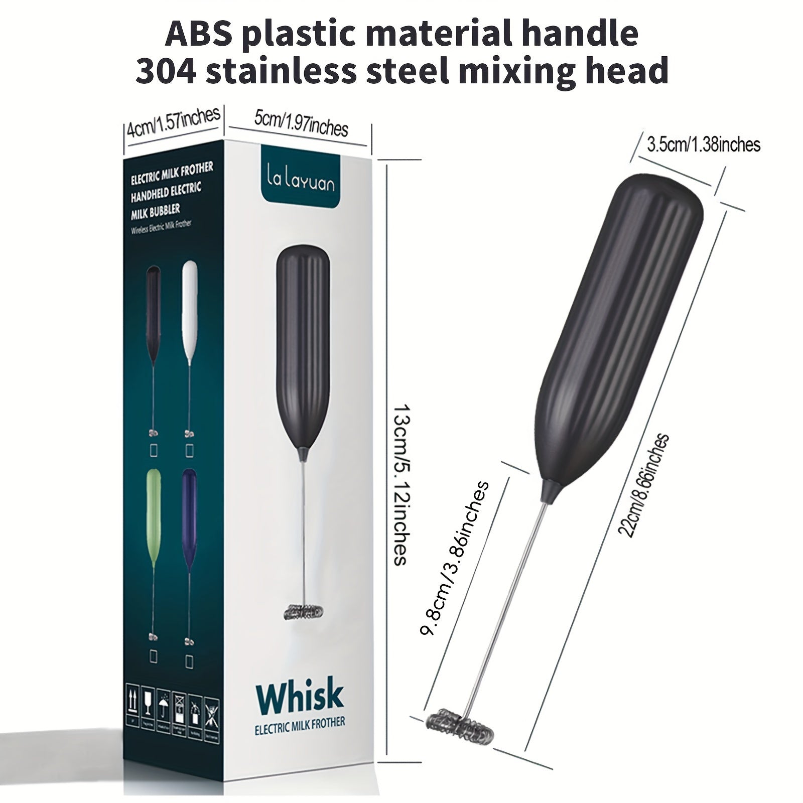 DrinkMixer - Battery–Operated Handheld Milk Frother