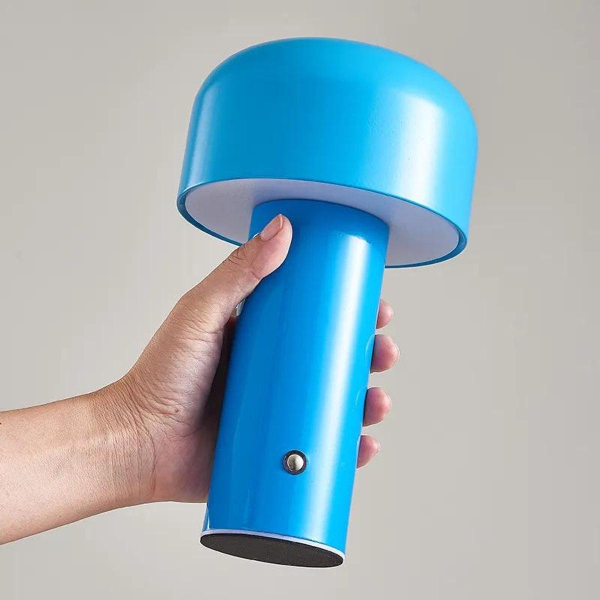 LumiShroom - Modern Mushroom Table Lamp with Cylindrical Base