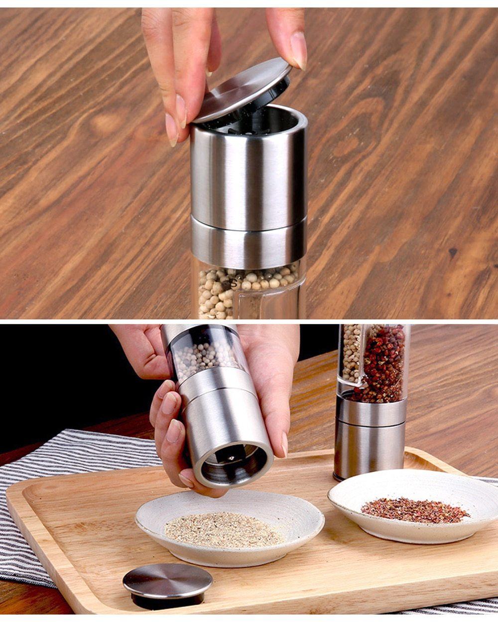 TwistMaster - Dual-Chamber Salt and Pepper Grinder