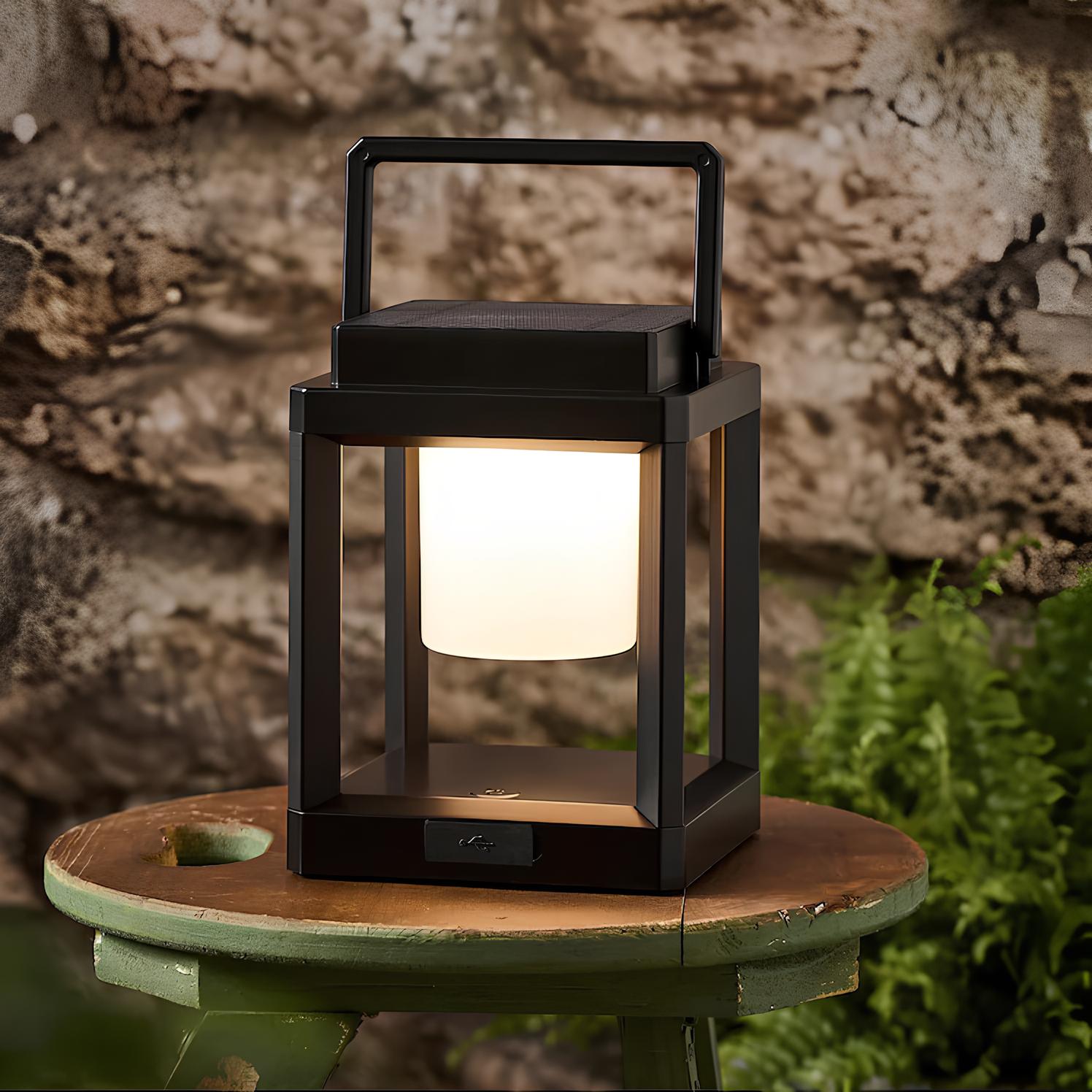 Lyssol Portable Solar Lamp with Adjustable Outdoor Lighting