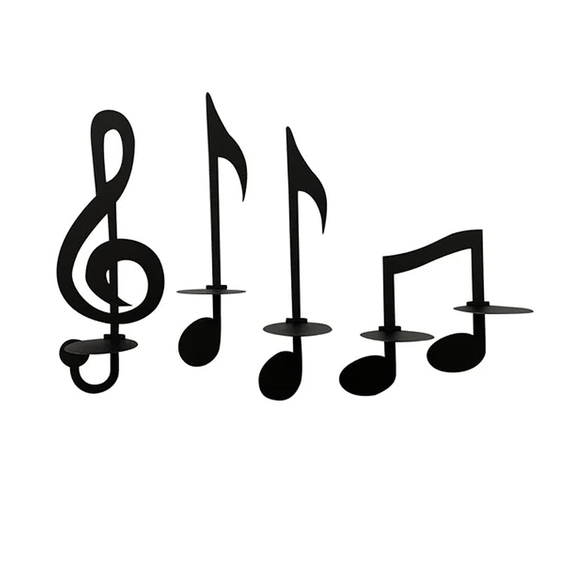 MelodicGlow – Musical Note Wall-Mounted Candle Holder