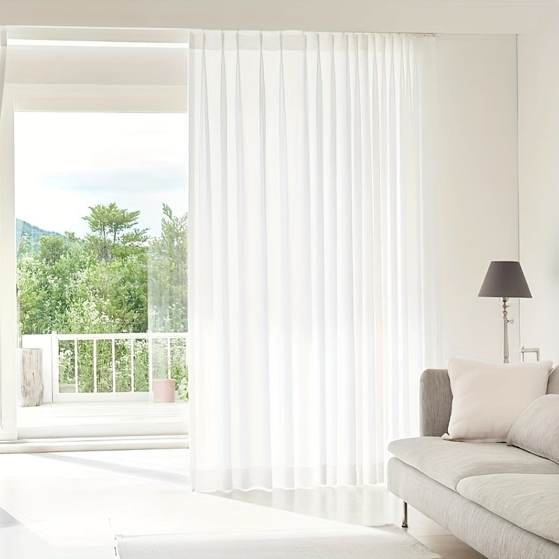 Lunara - Elegant Sheer White Curtains for Serene Interiors