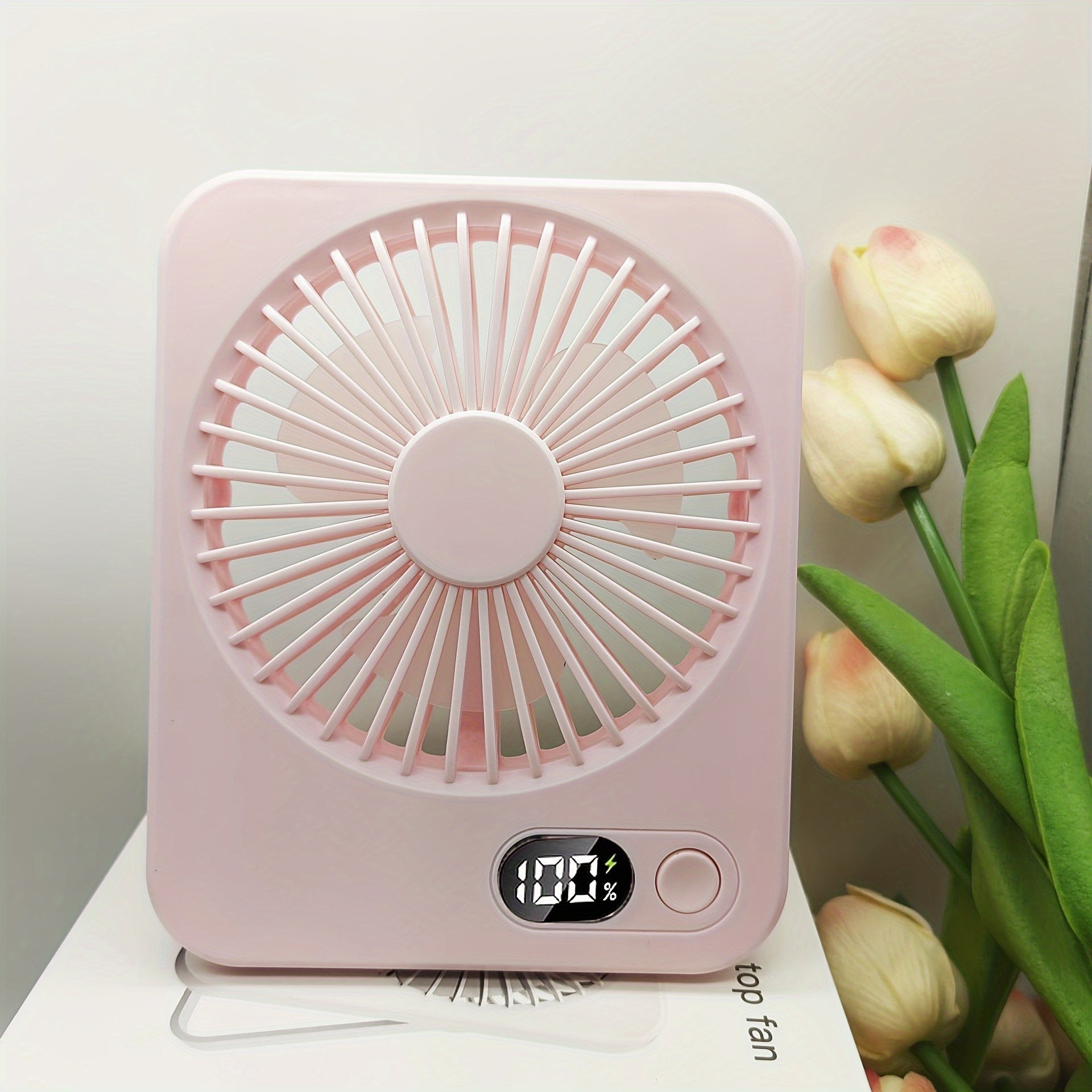 Ultra-Thin Portable USB Fan | Rechargeable Desktop Cooling Solution