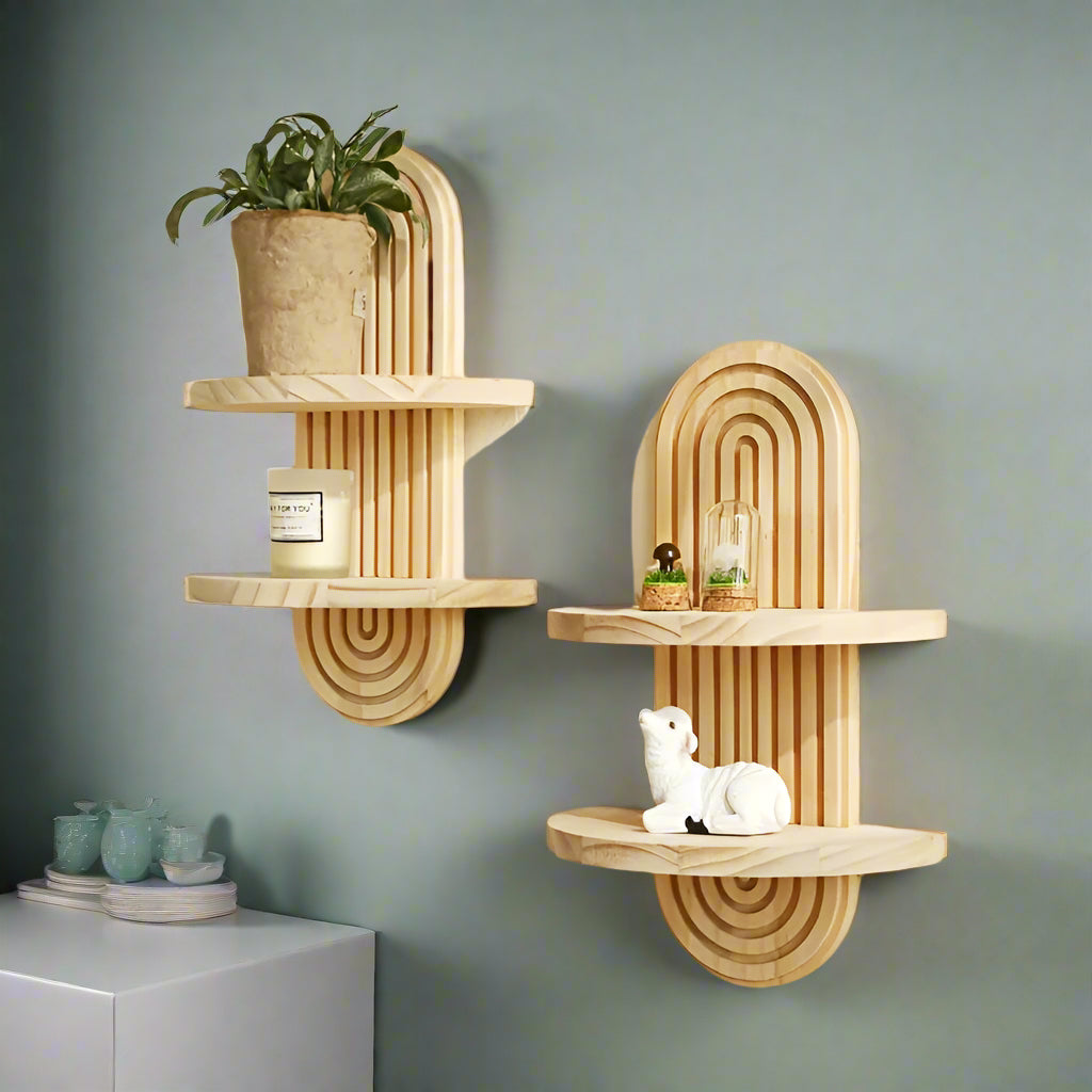 ArchaWood - Arched Decorative Wall Shelves