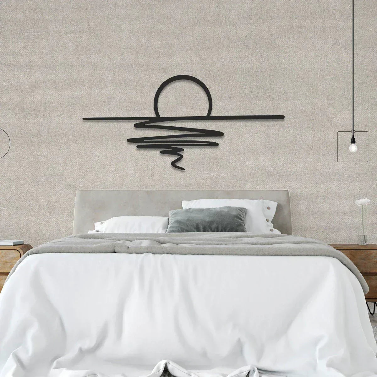 SereneSwirl - Modern Minimalist Wall Art for Stylish Spaces