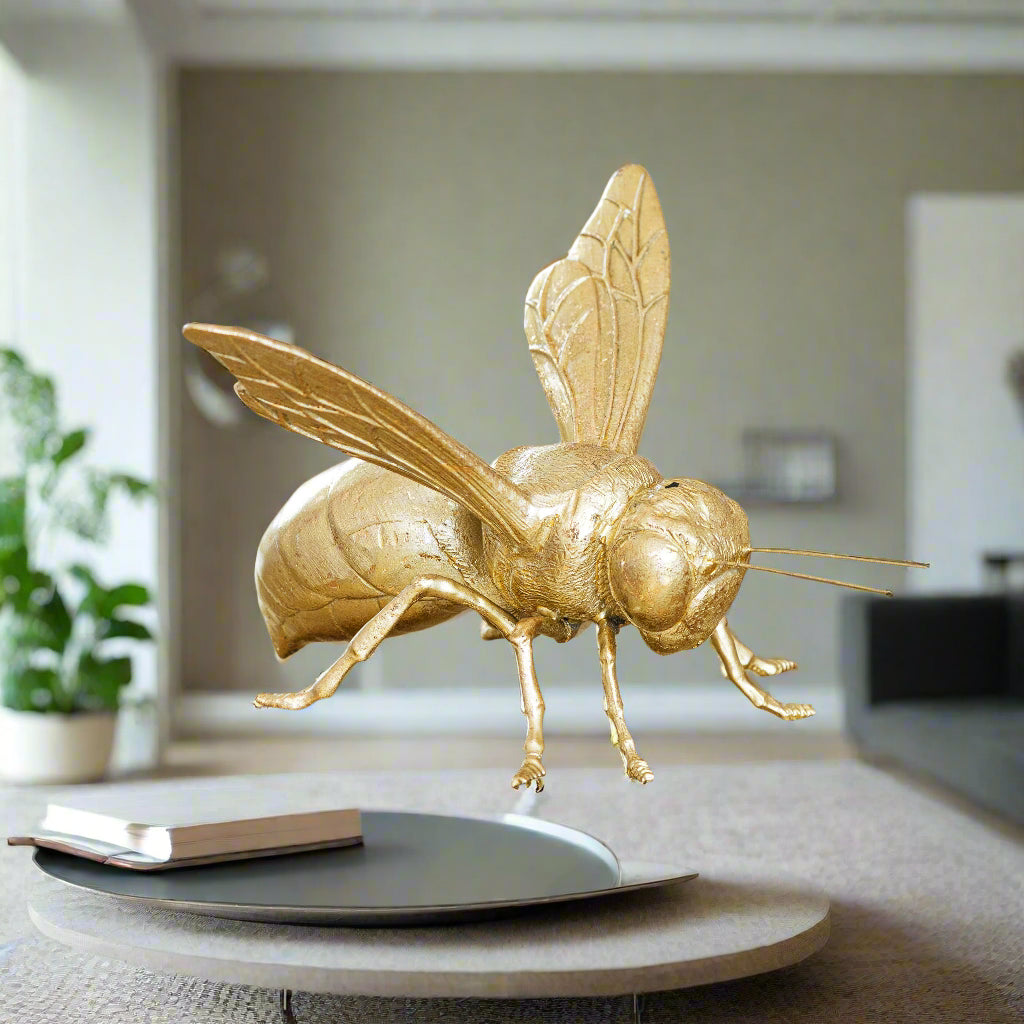Elegant Golden Bee Decoration