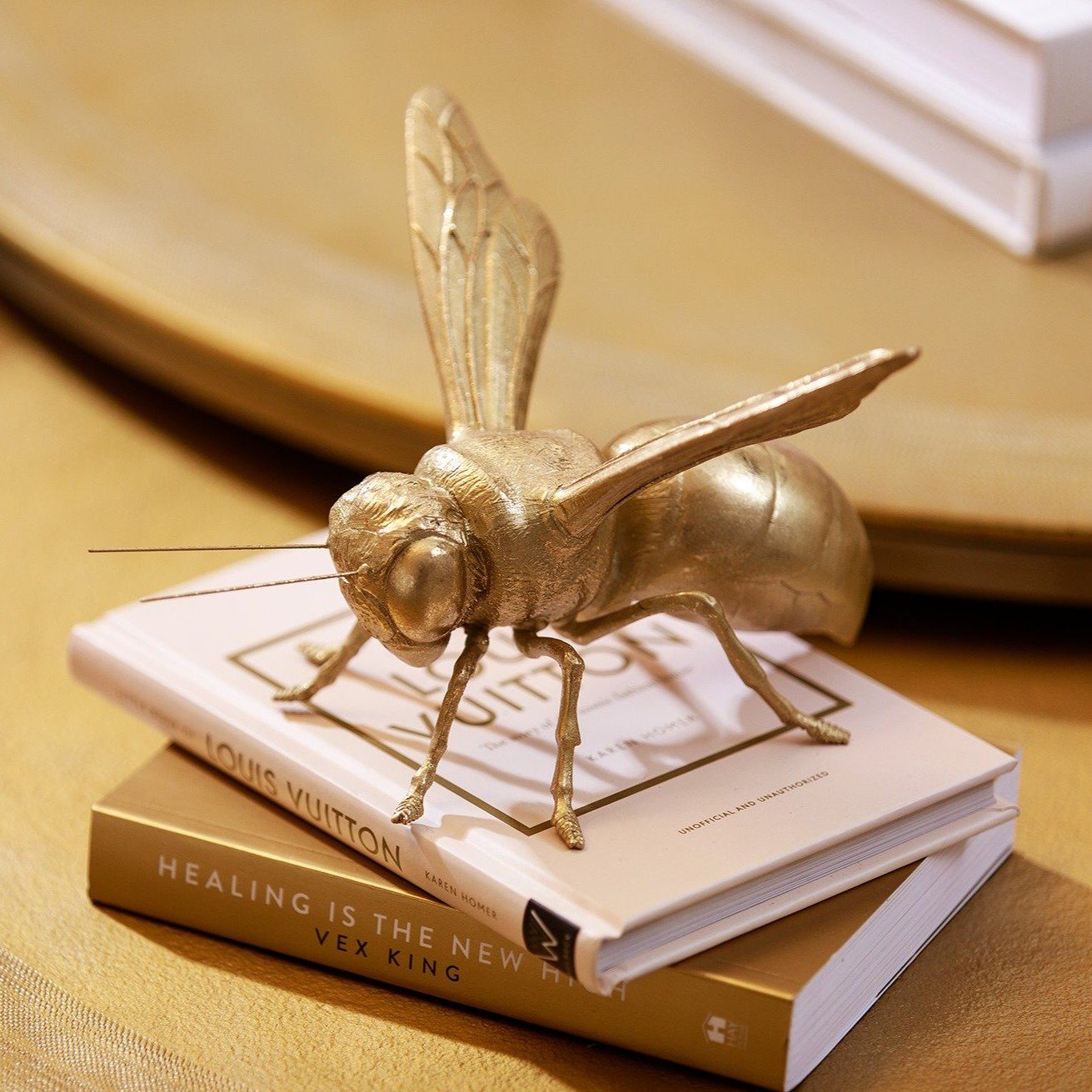 Elegant Golden Bee Decoration