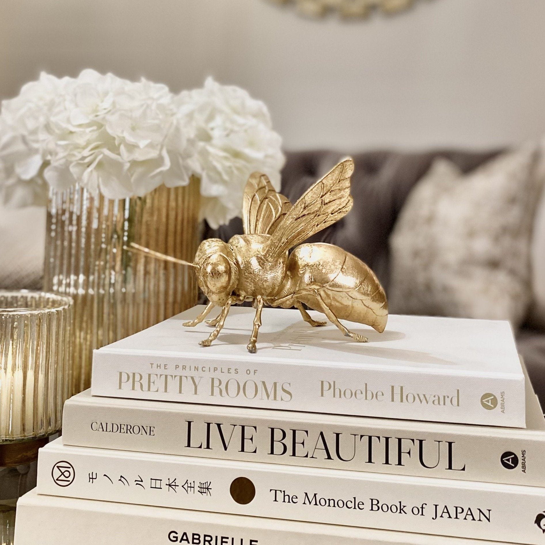 Elegant Golden Bee Decoration