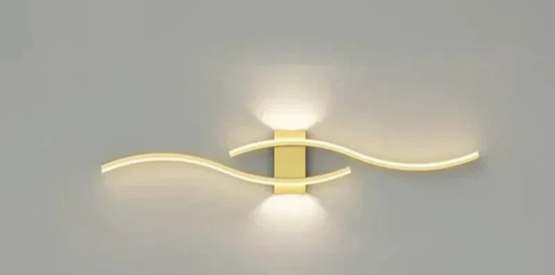 LumoGlow - Modern Wave LED Wall Sconces