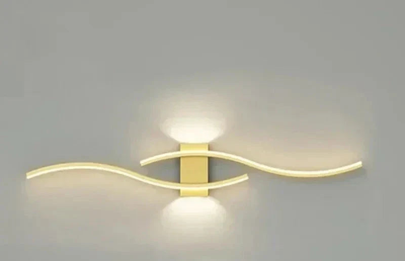 LumoGlow - Modern Wave LED Wall Sconces