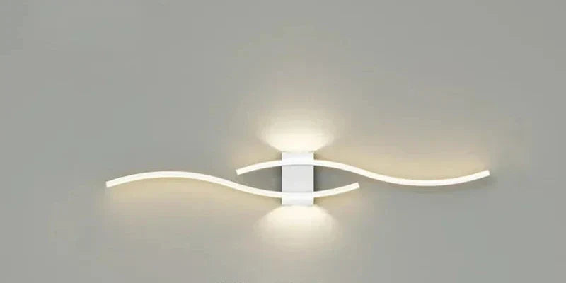 LumoGlow - Modern Wave LED Wall Sconces