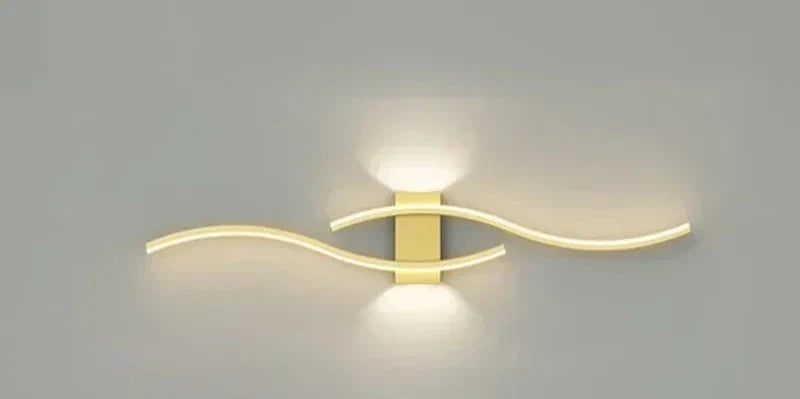 LumoGlow - Modern Wave LED Wall Sconces