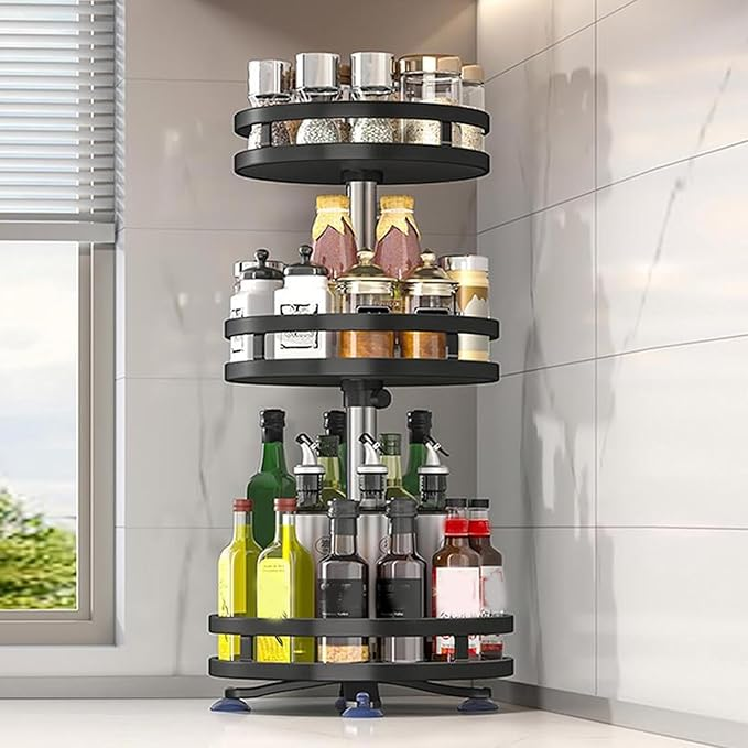 Ultimate 360° Rotating Organizer | Space-Saving Storage
