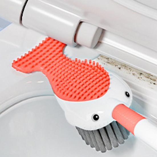 AquaScrub - Fish-Shaped Toilet Brush with Hygienic Holder