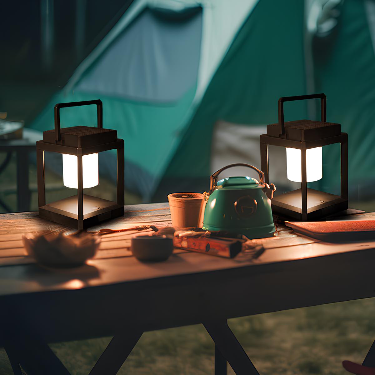Lyssol Portable Solar Lamp with Adjustable Outdoor Lighting