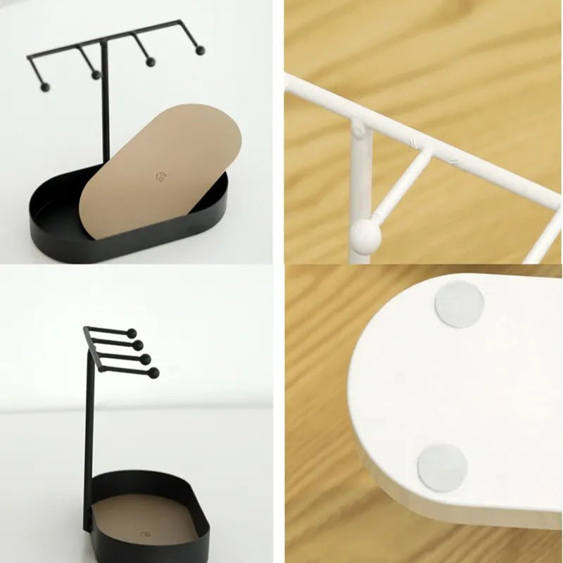 EleganceTray – Stylish decorative trays with vertical stand and hooks