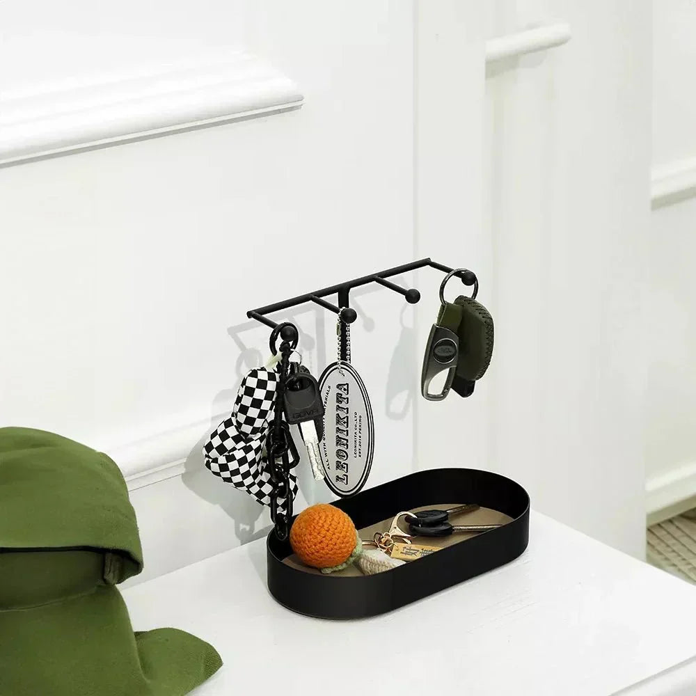 EleganceTray – Stylish decorative trays with vertical stand and hooks