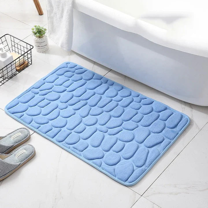 CloudPebble - Plush Pebble-Textured Memory Foam Bath Mat