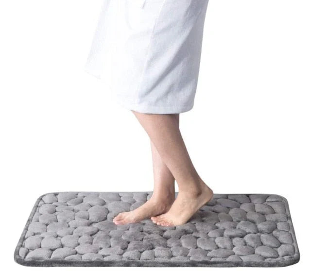 CloudPebble - Plush Pebble-Textured Memory Foam Bath Mat