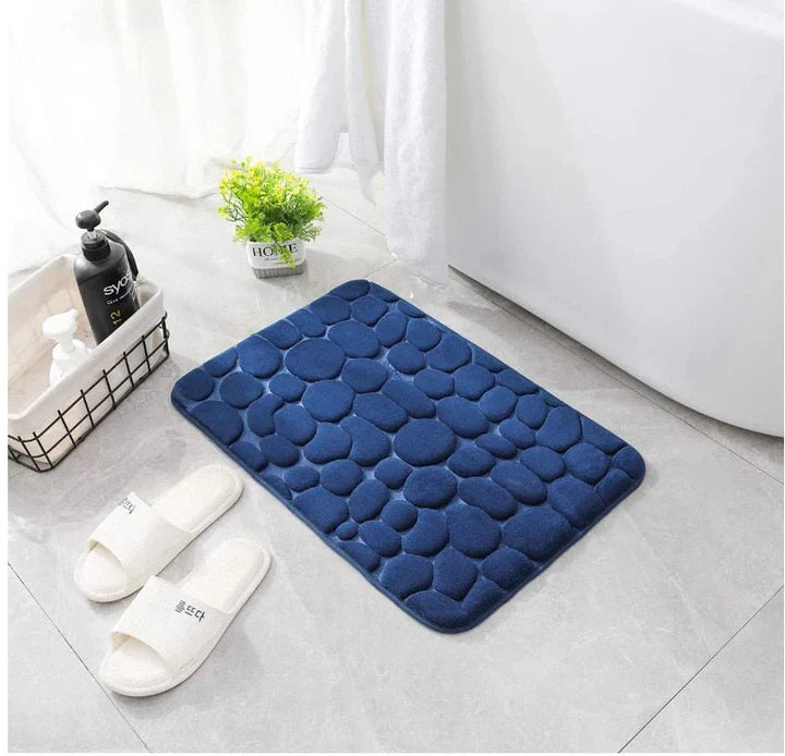 CloudPebble - Plush Pebble-Textured Memory Foam Bath Mat
