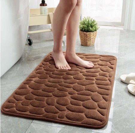 CloudPebble - Plush Pebble-Textured Memory Foam Bath Mat