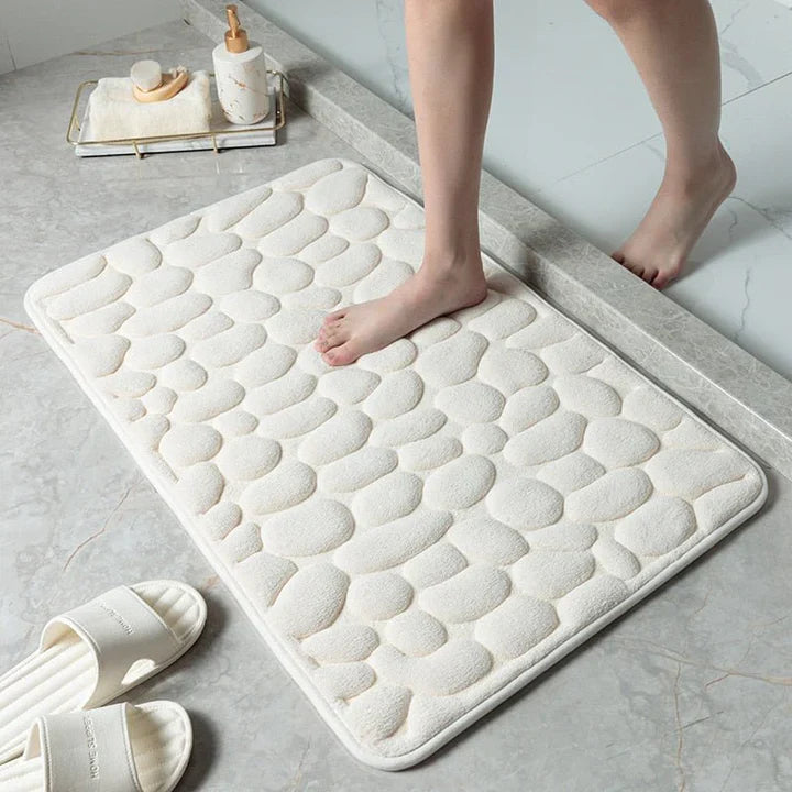CloudPebble - Plush Pebble-Textured Memory Foam Bath Mat