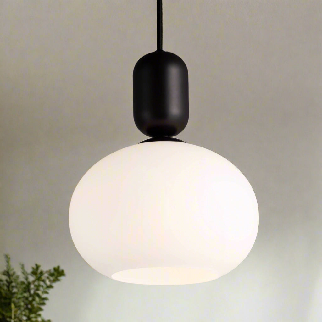 GlowForm - Minimalist Pendant Lights with White Glass Shade