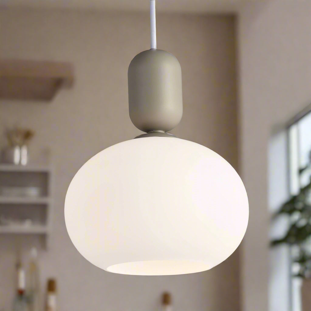 GlowForm - Minimalist Pendant Lights with White Glass Shade