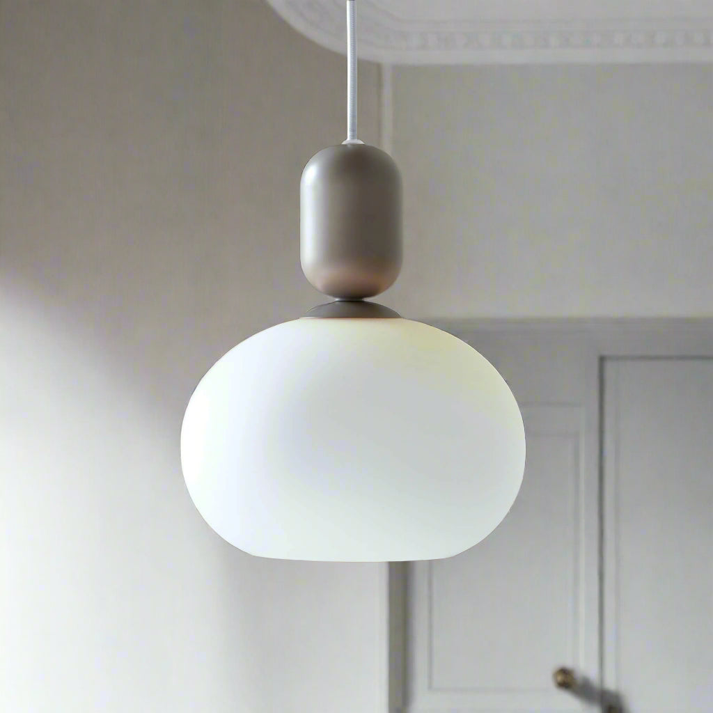 GlowForm - Minimalist Pendant Lights with White Glass Shade