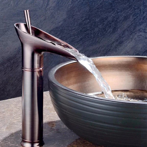 AquaFalls Vintage Waterfall Bathroom Faucet