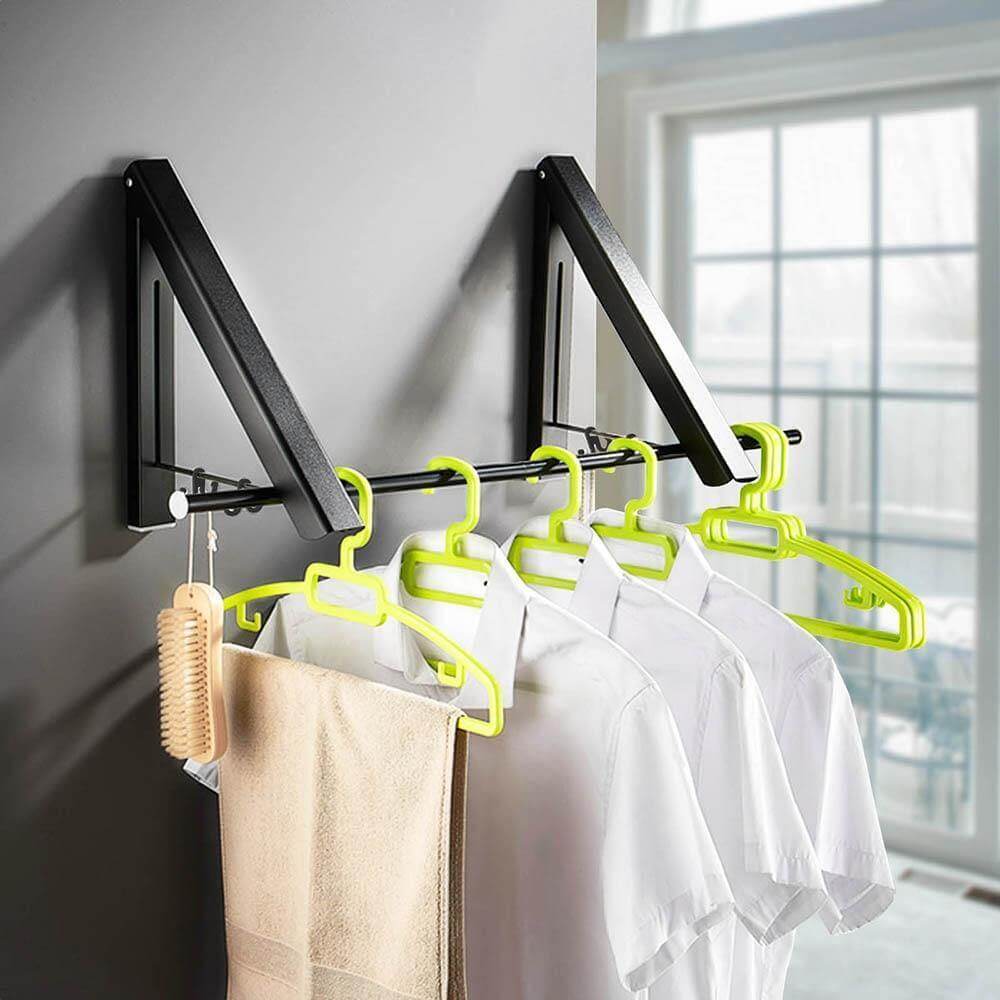 FlexiDry - Foldable Wall-Mounted Clothes Drying Rack
